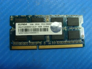 HP dv7-4285dx Elpida 2GB 2Rx8 SO-DIMM PC3-10600S Memory RAM EBJ21UE8BDS1-DJ-F - Picture 1 of 2