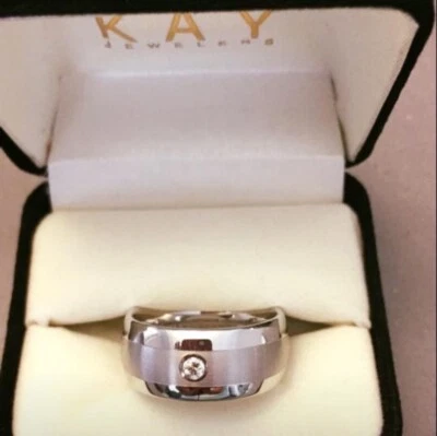 Anillo de tungsteno para hombre talla 8 Foto 1 de 3