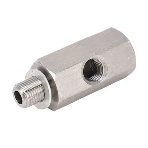 M10x1.0 Öldrucksensor T-M10 Adapter Turbo Zuleitung Messgerät Edelstahl - Bild 1 von 23