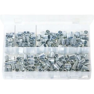 Assortment SPLINED M4 M5 M6 M8 RIV Nuts THREADED INSERTS Metric 225 pcs - AB183 - Picture 1 of 2