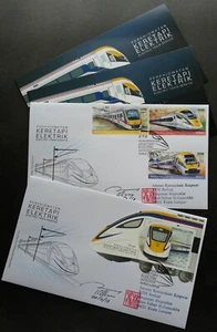 [SJ] Malaysia Electric Train Service ETS 2018 Railway (FDC) *signed *odd - Picture 1 of 7