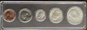 1964 Birth Year Set - 5 Uncirculated Coins in Case - Same Date & Same Mint - FS - Picture 1 of 2