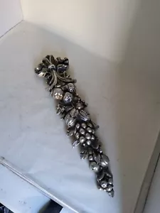 Late 20th centurt vintage pewter fruit sconces-one pcs - Picture 1 of 5