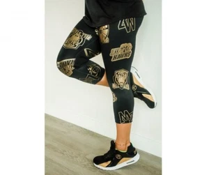 Zumba Leggings Women's Small Black Salsa All Star High-Waist Capri - Picture 1 of 11