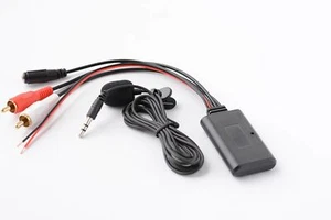 1.5 Meters Car 2RCA Bluetooth Wireless Connection Adapter AUX Music+MIC Phone - Afbeelding 1 van 6