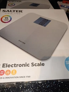 Salter Max Electronic Bathroom Scales - Silver - See Description - Picture 1 of 5