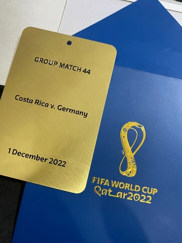 Qatar 2022 VIP Souvenir Plate Costa Rica v. Germany FIFA World Cup Match# 44 Cover