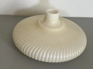 Vtg 14" Glass Shade Nu Gold Swirl Torchiere Floor Lamp Very Nice - Picture 1 of 4