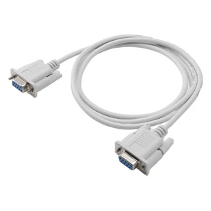 3X(1PC 5ft F / F Serial RS232 Null Modem Cable Female to Female DB9 FTA4110 - Afbeelding 1 van 7