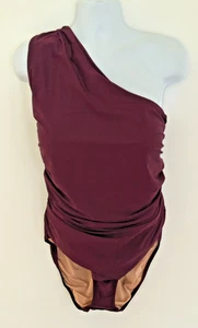 J. Crew One Shoulder Badeanzug Rüschen Einteiler Badeanzug Lila Gr. 22 Neu mit Etikett - Bild 1 von 19