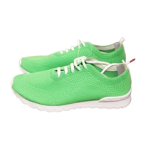 NEU HERREN Kiton Bright High Tech Sneaker GRÜN US 9,5 EU 42,5 BAUMWOLLE ELASTHAN - Bild 1 von 9