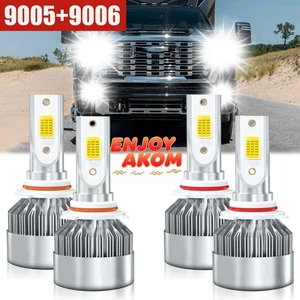 For GMC Sierra 1500 1999-2006 4x LED Headlight High Low Beam Bulbs Combo Kit - Bild 1 von 11