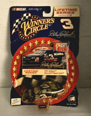 1/64 NASCAR 1997 DALE EARNHARDT SR AC DELCO LIFETIME  WINNERS CIRCLE CARD BENT - Image 1 of 4