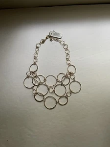 Chico's - Short Goldtone Multi-Strand Link Necklace - Picture 1 of 3