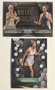 (2) 2024 TOPPS GRAPHITE KATERINA SINIAKOVA #94 NOTABLE RIVALRIES #NR-SP PLISKOVA - Picture 1 of 2