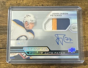 2021-22 UD Premier JJ Peterka Horizontal Acetate Rookie Patch AUTO /99 #AHR-JP - Picture 1 of 2