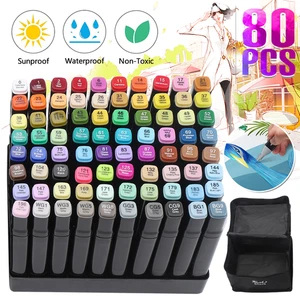 80Marker Set Graffiti Pens Set Marker Stifte Marker Pen Stift Malstifte Zeichnen - Bild 1 von 24