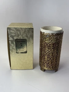 Vintage REVLON INTIM Duftkerze im filigranen Metallhülsenhalter in Box - Bild 1 von 7