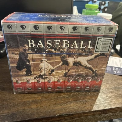 Baseball: A Film by Ken Burns Nine Inning Boxed Set (VHS, 1997, 9-Tape Set) NEW - Image 1 of 4