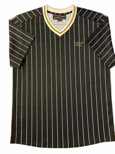 Mitchell & Ness Schwarz Nadelstreifen Herren Sport Trikot Medium - Bild 1 von 5