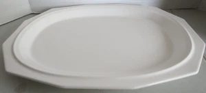 Piatto da portata ovale 14" bianco Pfaltzgraff Heritage - Foto 1 di 7