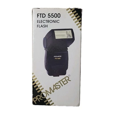 Promaster FTD 5500 Electronic Shoe Mount Flash for Cameras NIB - Image 1 of 4