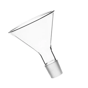Cristalería química transparente triangular embudo líquido de vidrio - Imagen 1 de 12