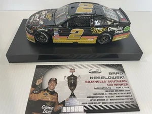 2018 BRAD KESELOWSKI #2 Miller Genuine Draft Darlington Win Fusion - Picture 1 of 7