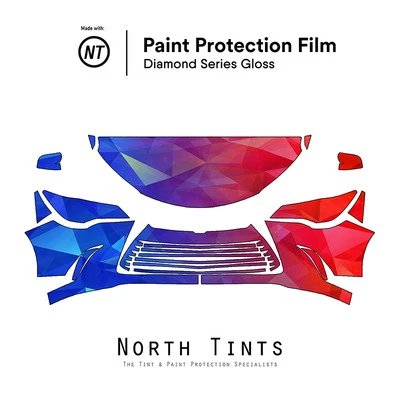 Sujetador transparente con película de protección de pintura precortada PPF Toyota Camry 2015-2017 Foto 1 de 4