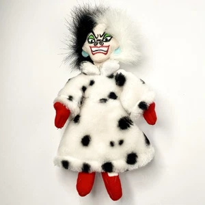 Peluche pupazzo Crudelia 9" Beanbag • Disney • 101 Dalmations - Foto 1 di 7
