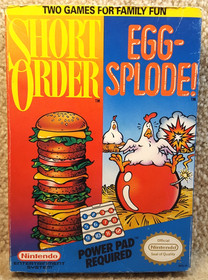 Vintage 1989 Nintendo NES Empty Video Game Box Short Order Egg Splode