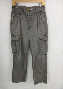 Carhartt Pants Men's 30x30 Gray Force Cargo Relaxed Fit Ripstop Workwear Utility - Picture 1 of 10