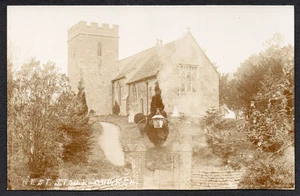 Postcard West Stour nr Shaftesbury Dorset village Church early RP - Picture 1 of 2