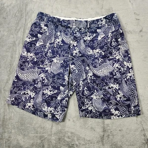 Ralph Lauren RLX Golf Shorts Mens 36 Koi Carp Print Stretch Performance Athletic - Picture 1 of 12