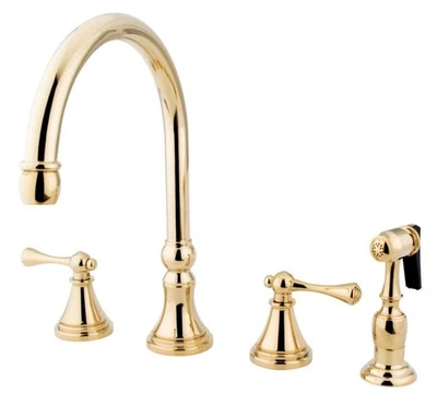 Kingston Latón KS2792BLBS Grifo de Cocina Amplio con Pulverizador Nuevo Caja Abierta Foto 1 de 4