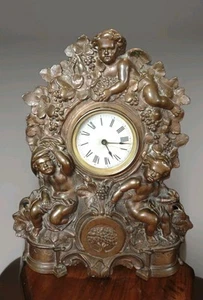 N. MÜLLER EISEN FRONTUHR NR. 49 KROEBER MOVEMENT Golden Novelty Chicago 16" - Bild 1 von 12