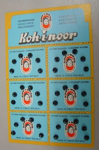 36 Druckknöpfe rostfrei silberfarben und schwarz 5 - 8 mm Koh-i-noor - Picture 1 of 1