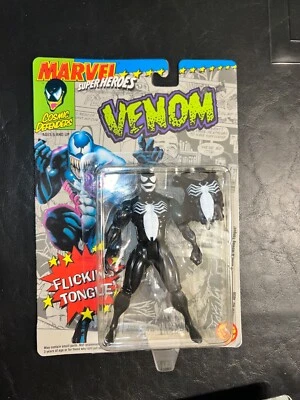 Figura de acción Toy Biz 1992 Venom Marvel Super Heroes lengua parpadeante 5" nueva rara Foto 1 de 2