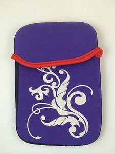FUNDA DE NEOPRENO CON DIBUJO DE 7" PULGADAS PARA TABLET EBOOK COLOR MORADO - Imagen 1 de 1