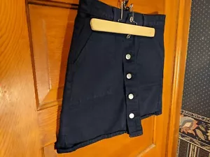 Mini Jean para mujer Lucky Brand Mini Falda Azul Lavado Oscuro Botones Frontal 6/28 - Imagen 1 de 6