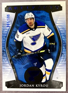 2023-24 Upper Deck Artifacts Royal Blue #/199 #19 Jordan Kyrou St. Louis Blues - Bild 1 von 1