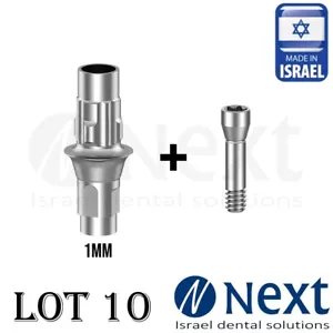 Lote x 10 T Base cad cam Straumann BL RC titanio 1 MM compatible tornillo pilar - Imagen 1 de 5