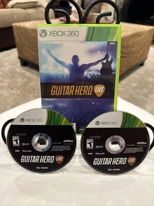 Guitar Hero Live Microsoft Xbox 360 Both Disks NO Guitar NFR So Fun! - Picture 1 of 12