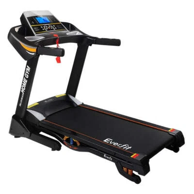NNEDSZ Electric Treadmill 48cm Incline Running Home Gym Fitness Machine Black - Image 1 of 4
