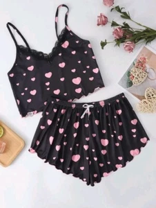 Heart Pajama Set LARGE (8/10) - Picture 1 of 6