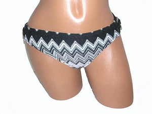 Perry Ellis NEW Black Women's Size S Small 4 6 Swimsuit Bikini Bottom $54 3193 - Picture 1 of 2