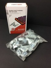 HKGaming 108 Double Shot PBT Pudding Keycaps Keyset for Mechanical Keyboard Blck
