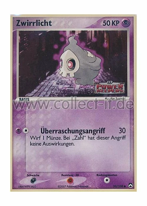 Pokemon EX Power Keepers 50/108 - Zwirrlicht - Reverse Holo deutsch - Bild 1 von 1