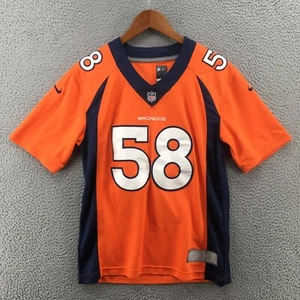 Nike NFL Von Miller #58 Denver Broncos Jersey Youth Large Orange On Field V-Neck - Picture 1 of 12