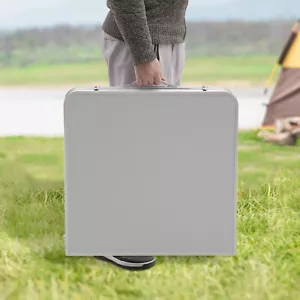 Portable Folding Table Indoor & Outdoor Adjustable Height Table for Picnic, BBQ - Picture 1 of 24